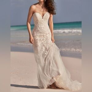 NWT Vow’d Magnolia White Lace Dress sz 6